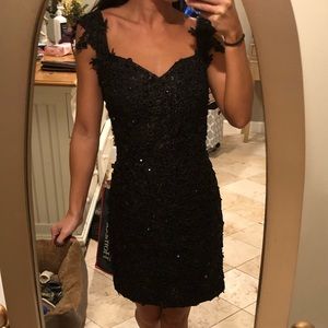 Musani Gold Embroidered Floral Dress